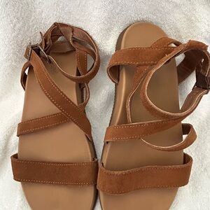 Chaco Women's Brown Suede Multi-Strap Sandals